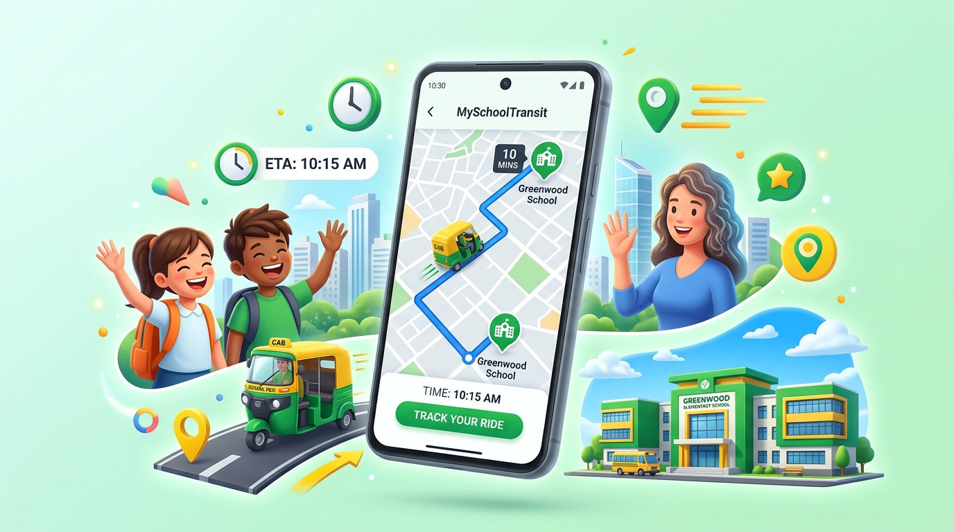 LetsGo School App Live Tracking Screen